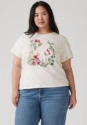 Levi's® Plus T-shirt Perfect Tee met gebloemd batwing-logo