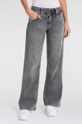 Herrlicher Bootcut jeans Edna Organic Denim Brushed met markante zakaf...