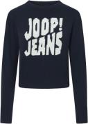 Joop Jeans Trui met ronde hals Kali met een logo-opschrift