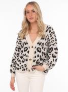 Zwillingsherz Vest Big Leo met knopen en opvallend leo-patroon, one si...