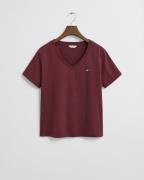 Gant T-shirt REG SHIELD KA V-NECK T-SHIRT met een klein geborduurd log...