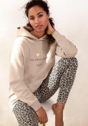 Lascana Hoodie Lounge-/capuchontrui met print voor, loungewear