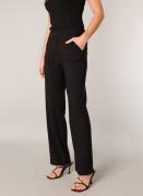 Base Level Stoffen broek met flare en elastaan