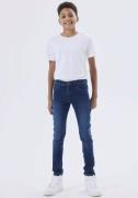Name It Stretch jeans NKMSILAS voor jongens met verstelbare tailleband...