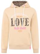 Zwillingsherz Hoodie Wild Love met tekst leo love en borduursel