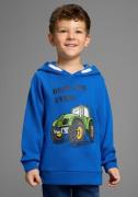 KIDSWORLD Hoodie BEST JOB EVER! Hooded sweatshirt met tractor-print