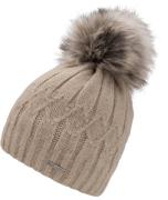 chillouts Pomponmuts Letizia Hat met afneembare faux-fur pompon