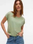 Vero Moda Shirt met ronde hals VMAVA PLAIN SS TOP GAJRS NOOS