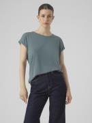 Vero Moda Shirt met ronde hals VMAVA PLAIN SS TOP GAJRS NOOS