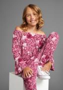 KIDSWORLD Shirt met carmenhals Shirt van viscose wijde pasvorm, met bl...
