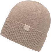 chillouts Gebreide muts Riana Hat met subtiel merklogo en brede omslag