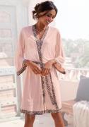 Lascana Kimono met gedessineerde contrastbies