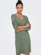 JDY Gebreide jurk JDYELANORA L/S V-NECK DRESS KNT NOOS