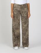 GANG 5-pocket jeans 94CARLOTTA Wide fit in trendy leeuwpatroon