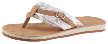 Tamaris Teenslippers Avril , zomerschoenen, flats, slippers met t-logo...
