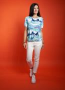 Seidel Moden Shirt met korte mouwen met all-over print, made in german...