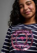 KangaROOS Shirt met lange mouwen Gestreept shirt met sequins-applicati...