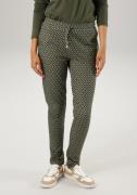 Aniston CASUAL Comfortbroek met interessant, grafisch patroon