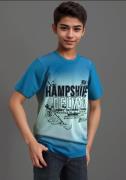 DELMAO T-shirt Verloopshirt , batik-look, elk shirt valt uniek