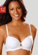 Lascana Bh met steuncups met naadloze cups en leuke kanten achterkant,...
