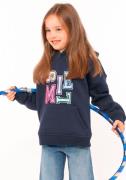 Zwillingsherz Hoodie Smile Kids met kleurrijke letters in speelse stij...