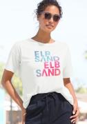 Elbsand T-shirt met logoprint
