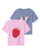 Name It T-shirt NMFKATINKA 2P SS NREG TOP PB (set, 2-delig)