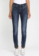 GANG Slim fit jeans 94CARLI met open knoopsluiting