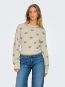 JDY Trui met ronde hals JDYROMANCE L/S JACQ. PULLOVER KNT NOOS