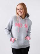 Zwillingsherz Hoodie Rahel Met contrastboorden en voorzak