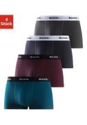 Bench. Hipster strak zittende boxershorts van katoenmix (set, 4 stuks)