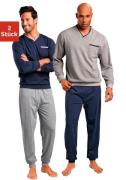 le jogger® Pyjama in lang model (4-delig, Set van 2)