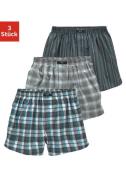 H.I.S Geweven boxershort prettige pasvorm met trendy ruit- of streepde...