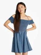 TOMMY JEANS Midi-jurk TJW CHAMBRAY FIT & FLARE DRESS