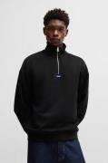 HUGO Blue Sweatshirt Neeler met schipperskraag
