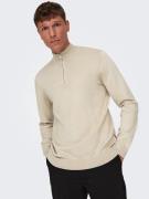 ONLY & SONS Gebreide trui ONSWYLER LIFE REG 14 HALF ZIP KNIT NOOS