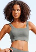Lascana Crop-top - Seamless Top Naadloos top met ribstructuur