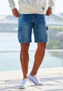 John Devin Short Bermuda, korte jogger broek met cargozakken, knielang...
