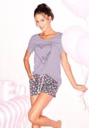 Vivance Dreams Shortama met schattige hartjesprint (set, 2-delig)