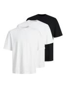 Jack & Jones Shirt met korte mouwen JJHUGO LOOSE TEE SS CREW NECK 3PK ...