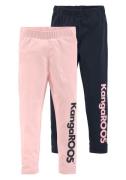 KangaROOS Legging 2-pack leggings met Kangaroos opschrift (set, 2-deli...