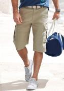 John Devin Cargobermuda Van elastische katoenmix met zijzakken, 3/4 sh...