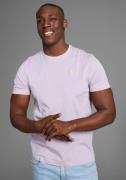 DELMAO Shirt met ronde hals Korte mouw, regular fit, basic, van 100% k...