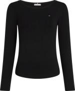 Tommy Hilfiger Curve Shirt met lange mouwen Shirt CRV SLIM 5X2 RIB O i...