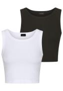 Laura Scott Crop-top in ribkwaliteit (2 stuks)