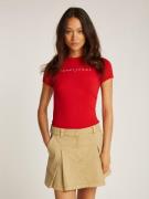 Tommy Jeans Curve T-shirt TJW SLIM LINEAR TEE EXT