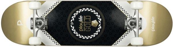 Playlife Skateboard Heavy Metal Gold