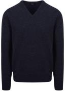 William Lockie Pullover Lamswol V Midnight Navy