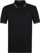 Fred Perry Polo M3600 Zwart Paars