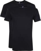 Alan Red Derby O-Hals T-Shirt Navy (2Pack)